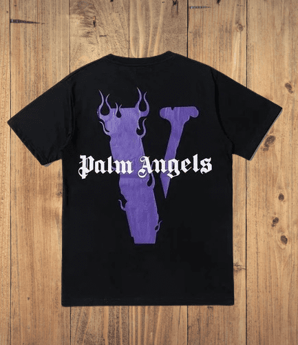 Vlone X Palm Angels T-shirt Purple/black