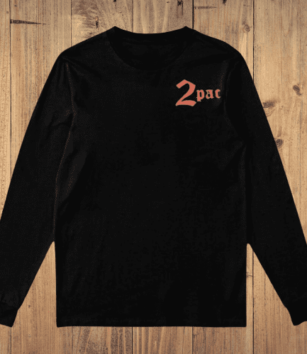 Vlone x Tupac Cross Black Sweatshirt