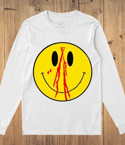 Vlone Blood Smiley Face White Sweatshirt