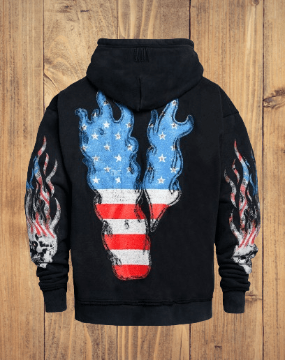 VLONE FLAG Zip Up Hoodie