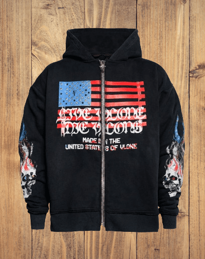 VLONE FLAG Zip Up Hoodie